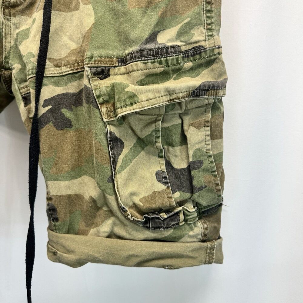 Smoke Rise Cargo Shorts Mens 38 Camo 13” Inseam Utility Jorts Twill Gorpcore - Picture 7 of 12